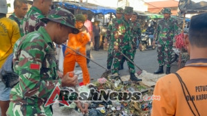 Dandim 1601/Sumba Timur: Kebersihan Pasar Adalah Tanggung Jawab Kita Bersama
