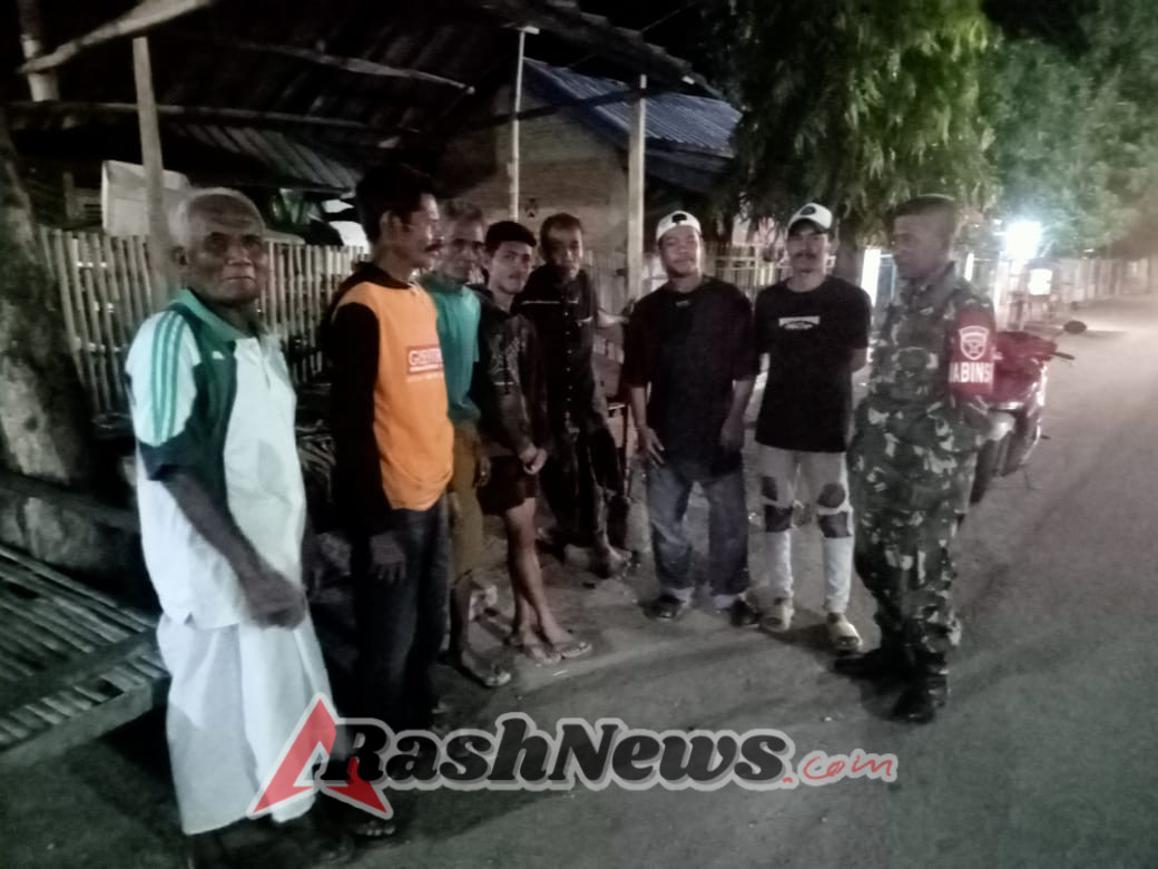 Koramil 1608-04/Woha Gelar Apel Pengecekan dan Patroli Siskamling di Wilayah Teritorial