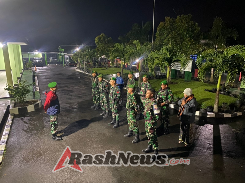 Kodim 1612/Manggarai dan PMI Gelar Patroli Gabungan Jaga Kamtibmas