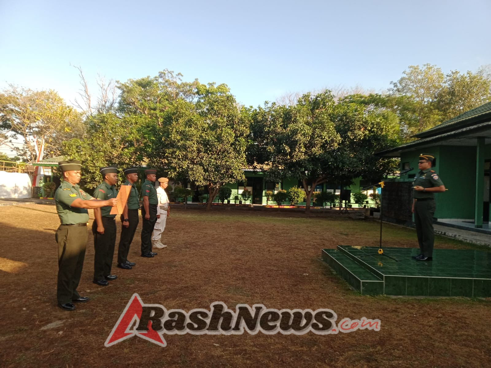 Upacara 17-an, Dandim Bacakan Amanat Pangdam IX/Udayana