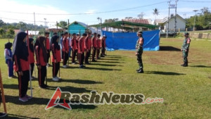 Latih Mental dan Fisik, Babinsa Koramil 1628-01/Taliwang Gelar Pelatihan PBB untuk Pelajar