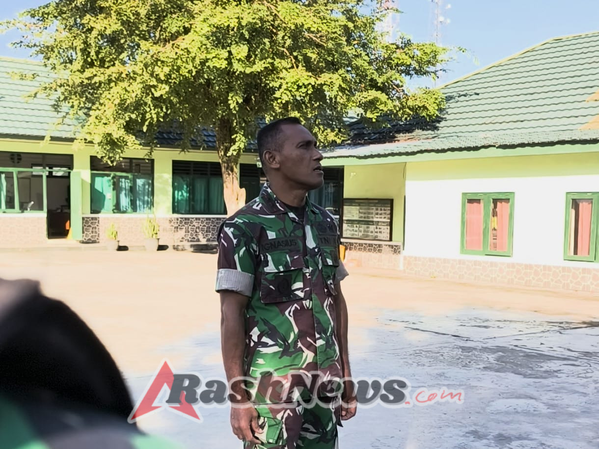 Komandan Kodim 1613/Sumba Barat Pimpin Apel Pagi dan Tekankan Kesiapsiagaan Anggota