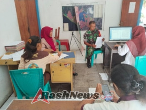 Babinsa Kodim 1602/Ende Giat Monitoring dan Komsos di Kecamatan Ende Utara
