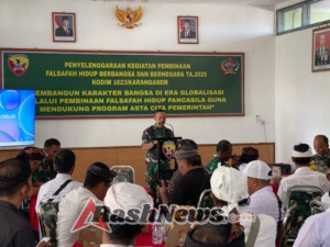 Gelar kegiatan pembinaan falsafah hidup berbangsa dan bernegara, Dandim 1623/Karangasem tegaskan jaga persatuan dan kesatuan Bangsa