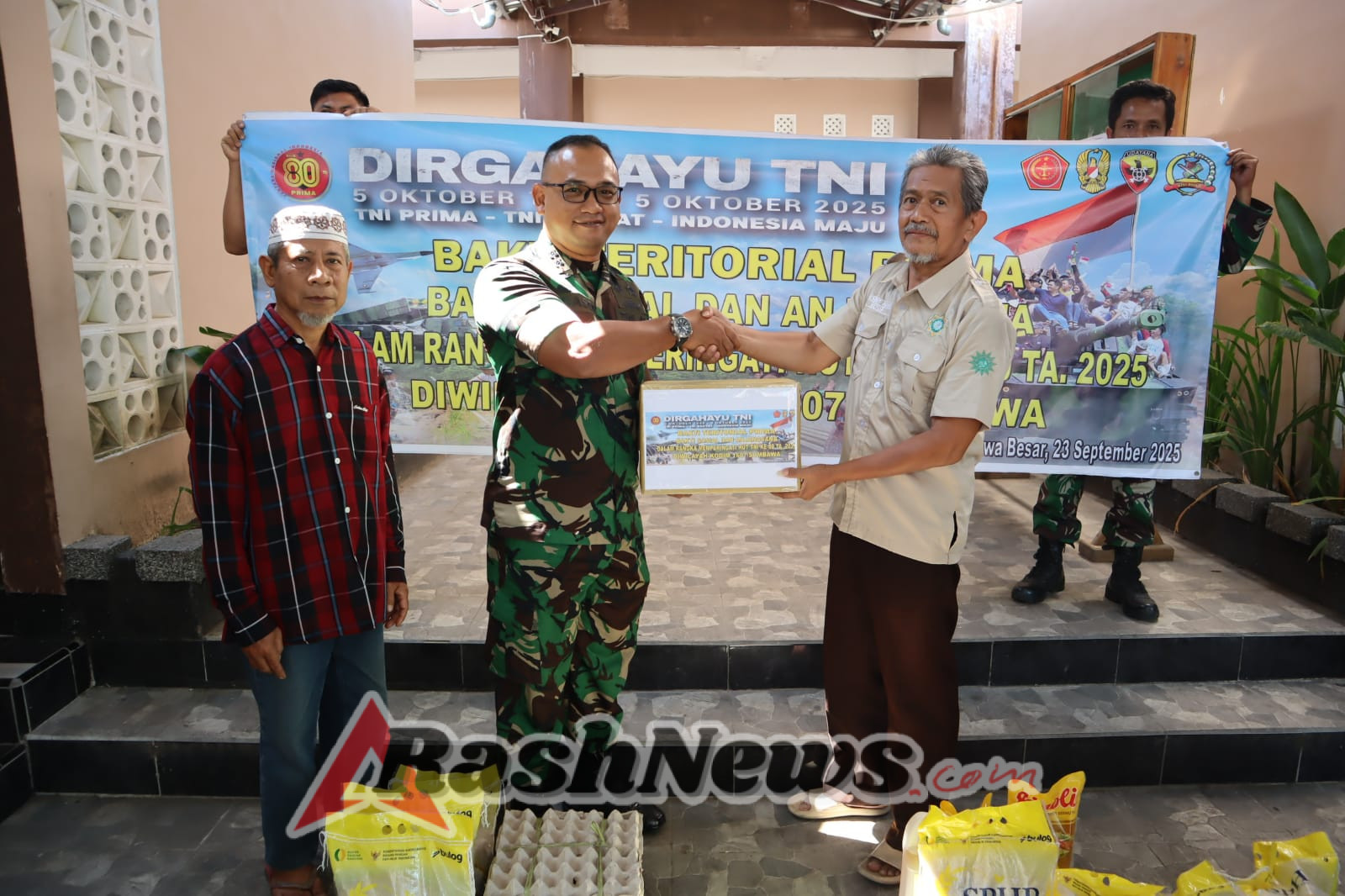 ‎HUT TNI ke-80, Kodim 1607/Sumbawa Hadirkan Kebersamaan dan Kepedulian