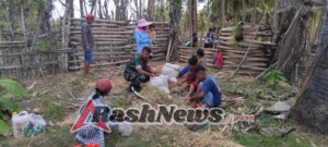 Wujud Kepedulian, Koptu Meli Sudarli Gotong Royong Bersama Petani di Rote Barat Daya