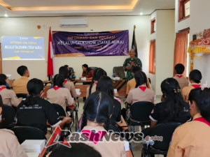 Cegah generasi muda terjangkit narkoba, Pasiinteldim 1623/Karangasem berikan edukasi.
