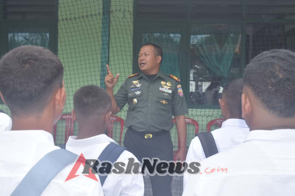 Depan Staf Kodim 1621/TTS Jadi Saksi Pasi Intel Beri Dorongan Semangat Casis TNI