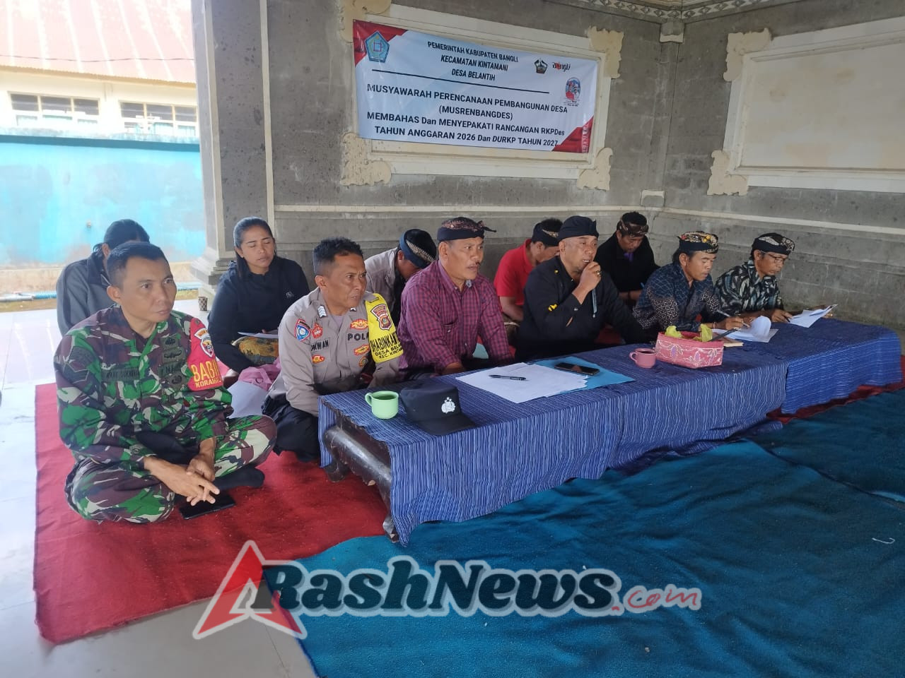 Babinsa Desa Belantih Aktif Dukung Musrenbangdes Bahas RKPDes 2026 dan DURKP 2027