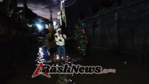 Tanggap Bencana, Babinsa Kusamba Turun Ke Wilayah Lakukan Patroli Pasca Diguyur Hujan Lebat