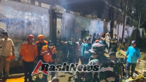 Dandim 1611/Badung Dampingi Danrem 163/Wira Satya Awasi Evakuasi Jenazah Korban Banjir di Tukad Badung