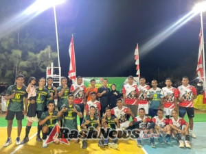 Dandim 1601/ST Resmi Tutup Turnamen Bola Volly Dandim Cup II HUT TNI ke-80