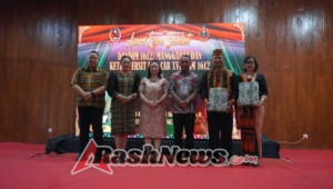 Lepas Sambut Dandim 1612/Manggarai, Letkol Inf Budiman Manurung Resmi Serahkan Tongkat Komando kepada Letkol Arh Amos C. Silaban