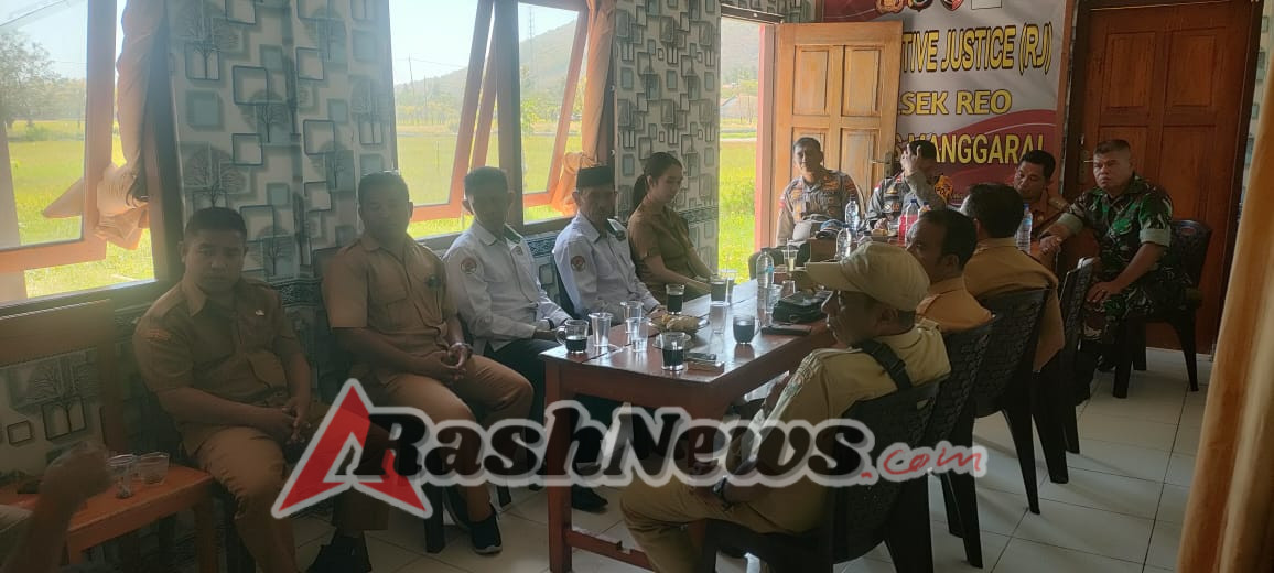 Koramil 1612-03/Reo Tegaskan Komitmen Jaga Stabilitas Wilayah Bersama Forkopimka