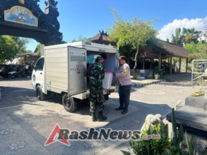 Sukseskan Program Pemerintah, Danramil Nusa Penida Bersama Babinsa Terjun Langsung Awasi Distribusi MBG