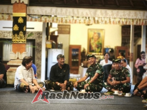 Dandim 1616/Gianyar Bersama Jajaran Hadiri Upacara Adat Pelebon Tokoh Masyarakat Ubud