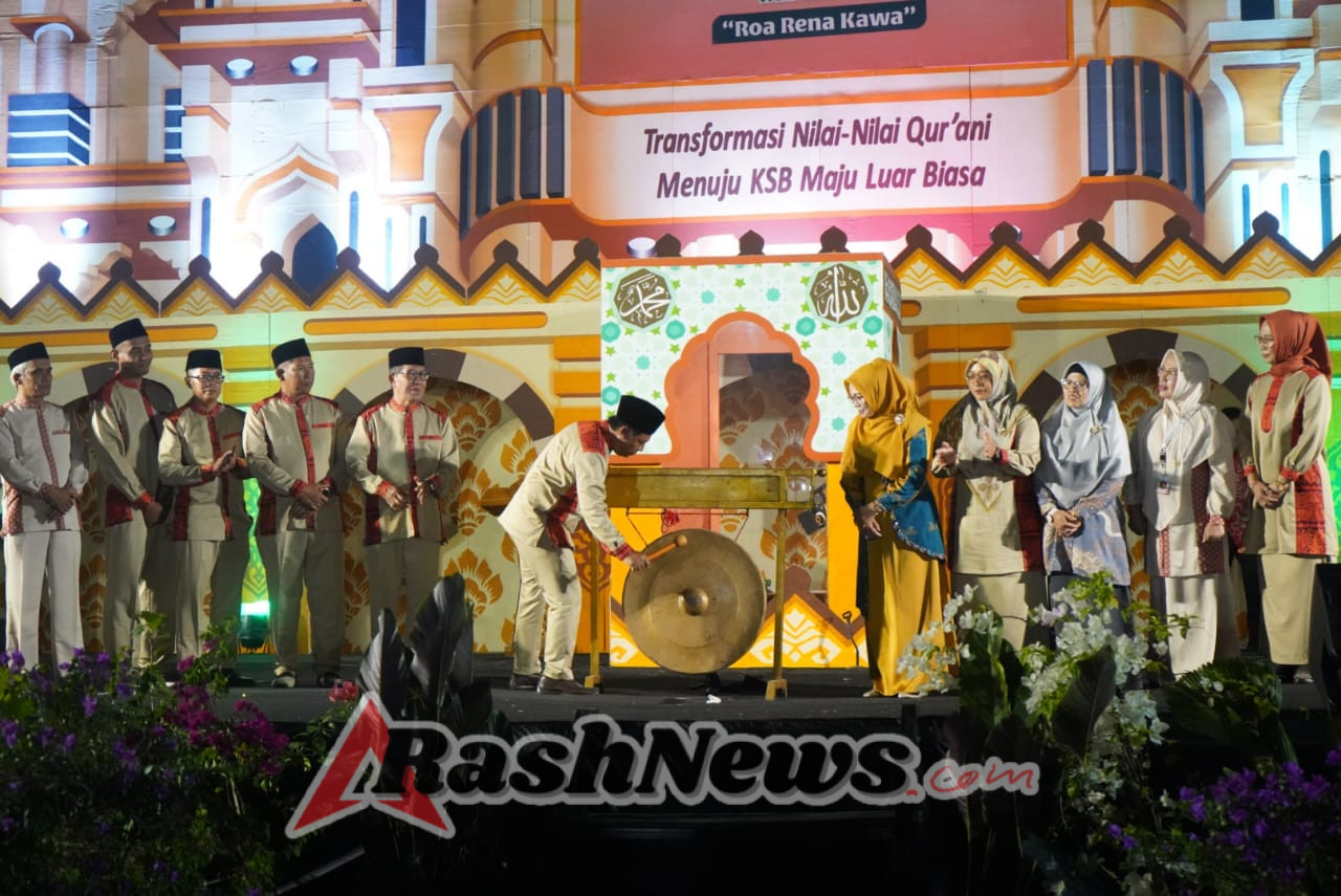 Meriah dan Penuh Makna, MTQ XXI Kabupaten Sumbawa Barat Dibuka Dihadiri Dandim 1628