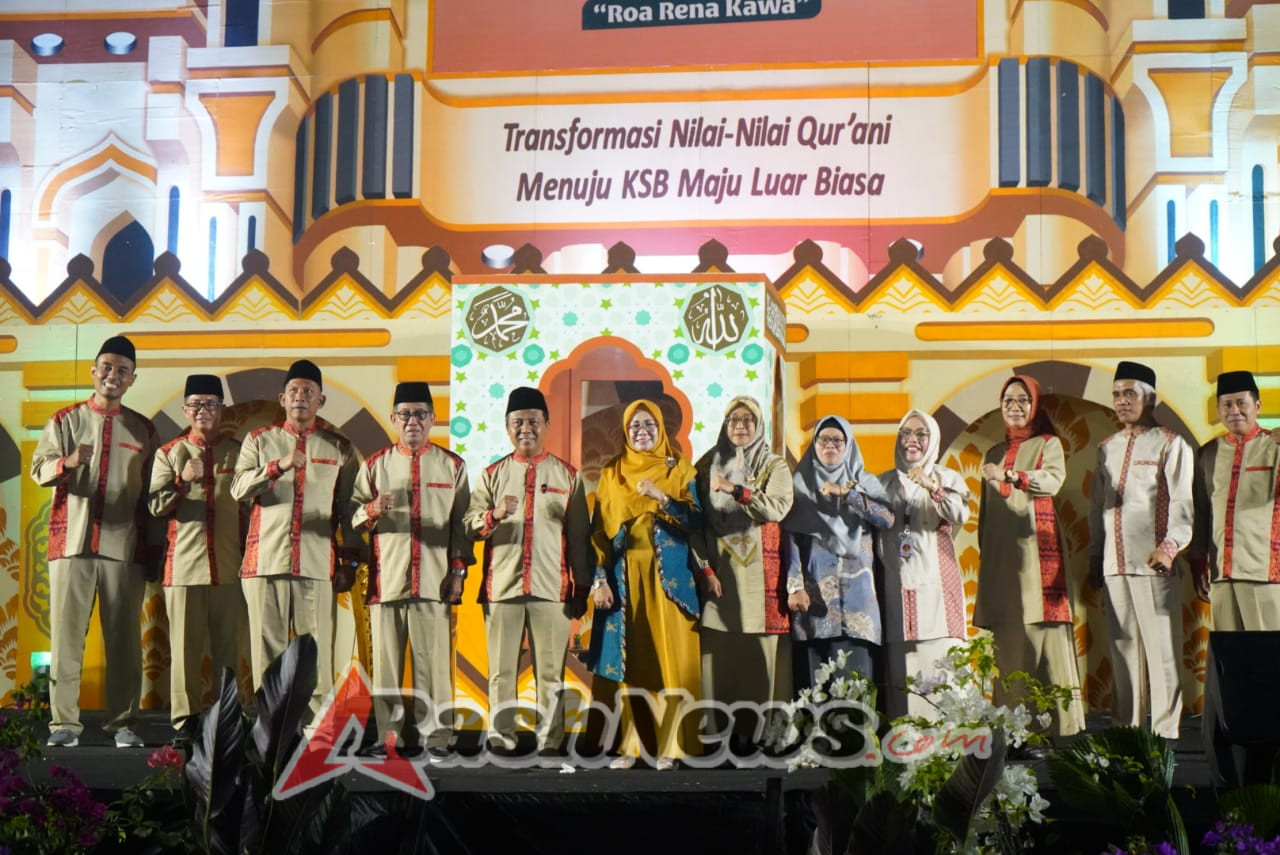 Meriah dan Penuh Makna, MTQ XXI Kabupaten Sumbawa Barat Dibuka Dihadiri Dandim 1628