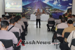 Pengarahan Khusus Kapolres Karangasem, Mantan Brimob Jadi Garda Terdepan Keamanan