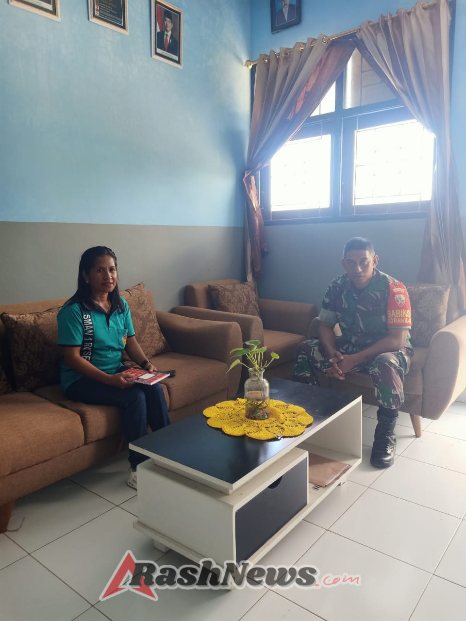 Komsos Babinsa Perkuat Program MBG di SMAN 1 Rote Selatan