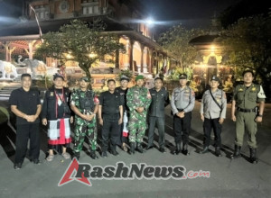 Situasi Kondusif, Aparat Gelar Apel dan Patroli Gabungan di Denpasar