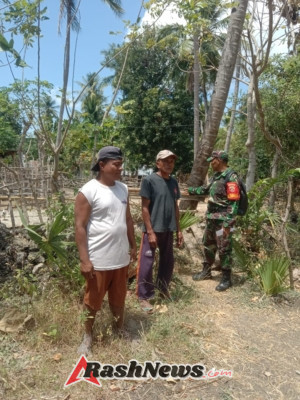 Komsos Babinsa Batutua Wujud Kepedulian terhadap Keamanan Lahan Pertanian