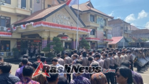 Sikapi Situasi Nasional, Polres Badung Latihkan Sispam Mako