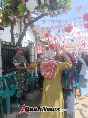 Babinsa Serda Zikrullah Muslim Hadirkan Semangat Gotong Royong Dalam Lomba Dusun