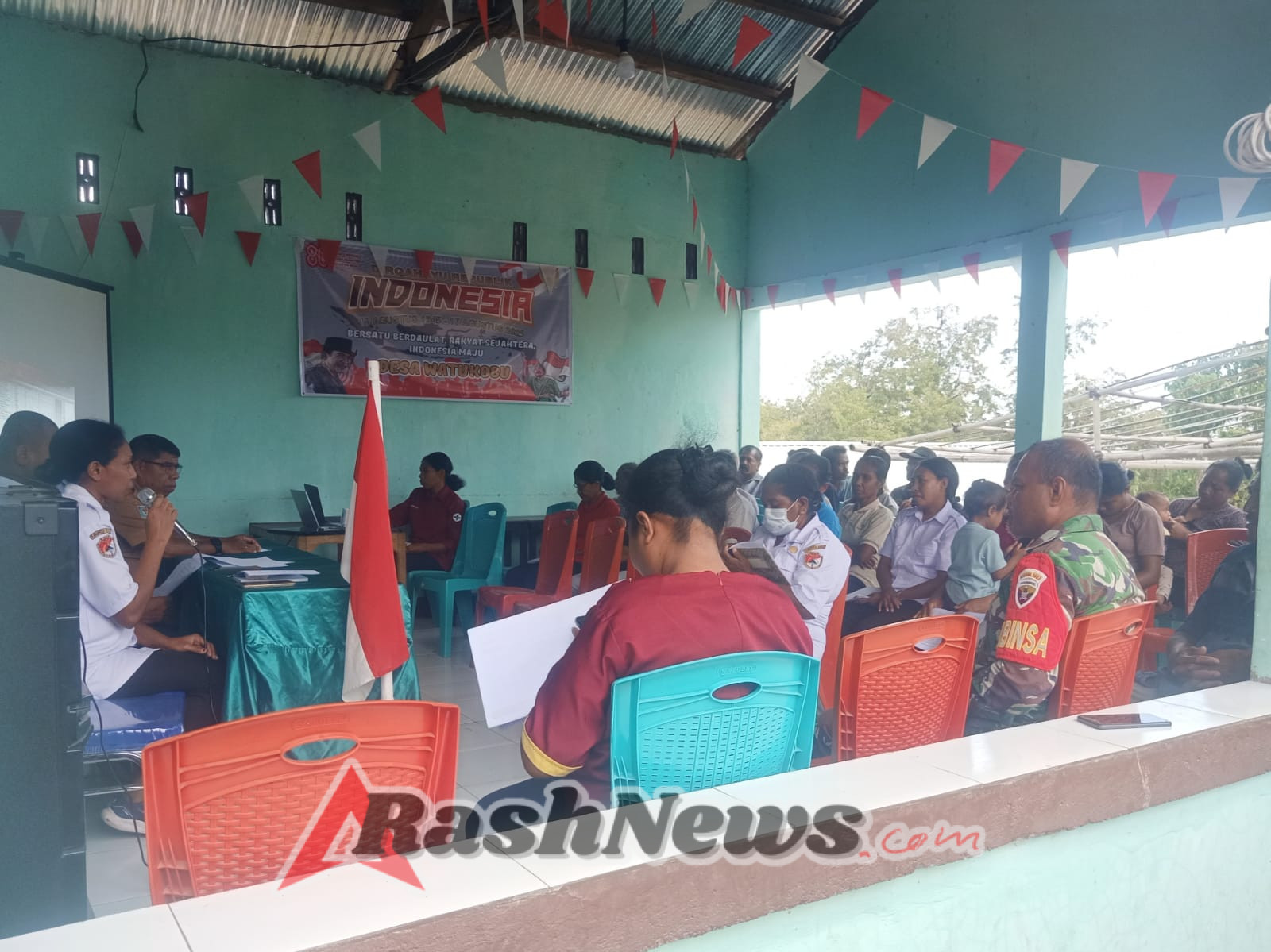 Babinsa Desa Watukobu Hadiri Musyawarah Desa Rembug Stunting Tahun Anggaran 2025