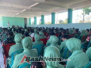 Dandim 1629/SBD Bersama Ketua Persit KCK Cabang XLV Dim 1629 Gelar Jam Komandan: Perkuat Soliditas Prajurit dan Keluarga Besar TNI