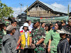 Danrem 163/Wira Satya Didampingi Dandim 1626/Bangli Resmikan Awal Pembangunan RTLH di Desa Belancan
