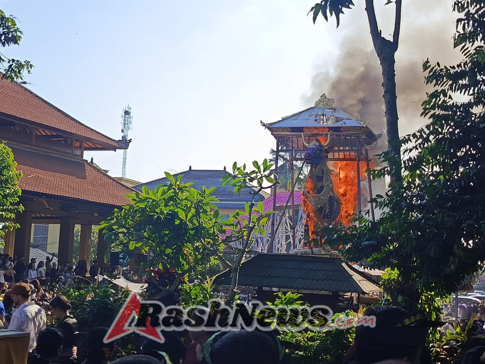 Upacara Pelebon Tokoh Ubud, Dandim 1616/Gianyar Beri Atensi Penuh