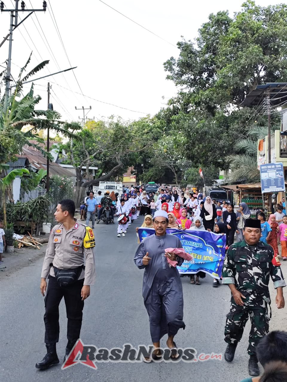 Rute Pawai MTQ Desa Naru Lewati Dusun Kalate hingga Lapangan Utama