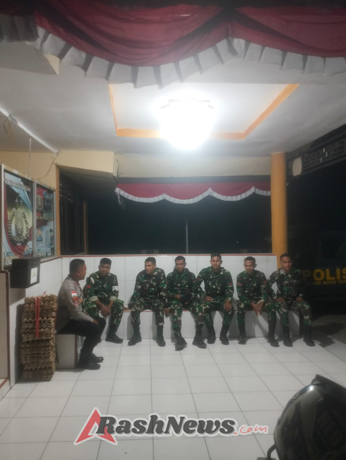 Sinergitas TNI–Polri, Makodim 1627/Rote Ndao Gelar Patroli Wilayah