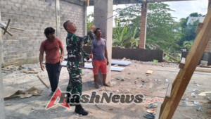 Babinsa Dompu Bangun Kebersamaan Lewat Komsos dan Aksi Sosial Bersama Warga