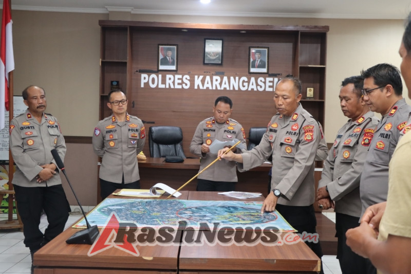 Kapolres Karangasem Pimpin TFG Pengamanan Sosialisasi Pemilihan Kelian Desa Adat Bugbug