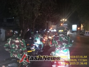 Dandim 1604/Kupang: Wujudkan Kota Kasih Yang Aman dan Damai, TNI-Polri Laksanakan Patroli Gabungan