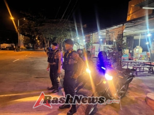 Polres Badung Tunjukkan Kehadiran di Malam Hari Lewat Blue Light Patrol di Terminal Mengwi