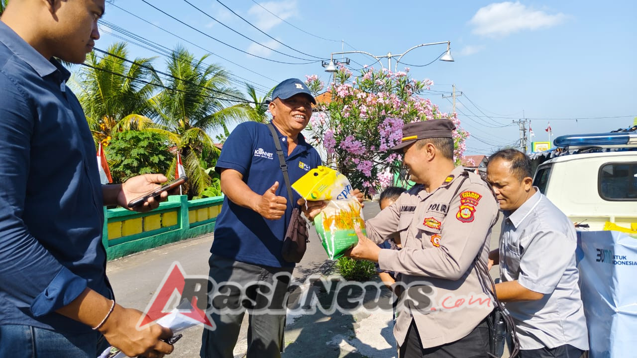 Polsek Kerambitan Adakan Bazar Beras Murah di BTN Puskopad Sembung.