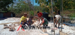 Babinsa Ingatkan Warga Jaga Keamanan dan Kesehatan Saat Bekerja