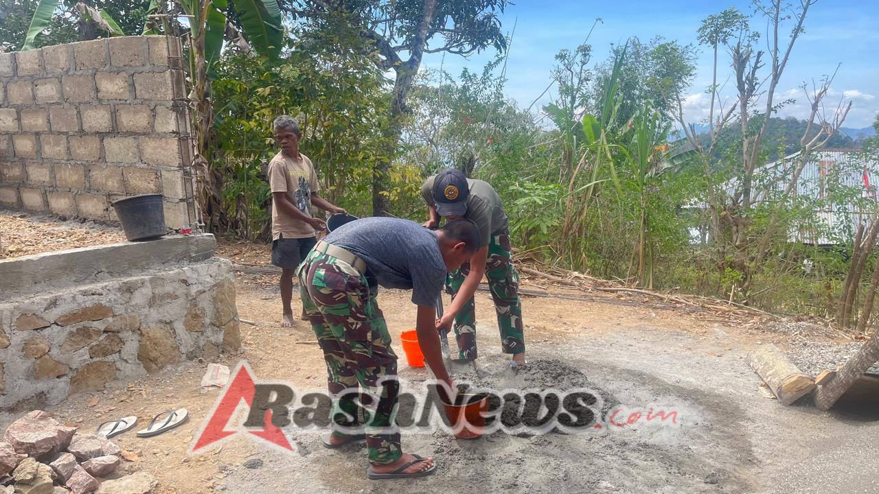 Satgas Pamtas Hadirkan Harapan: Pembangunan Rumah Warga di Desa Sunsea