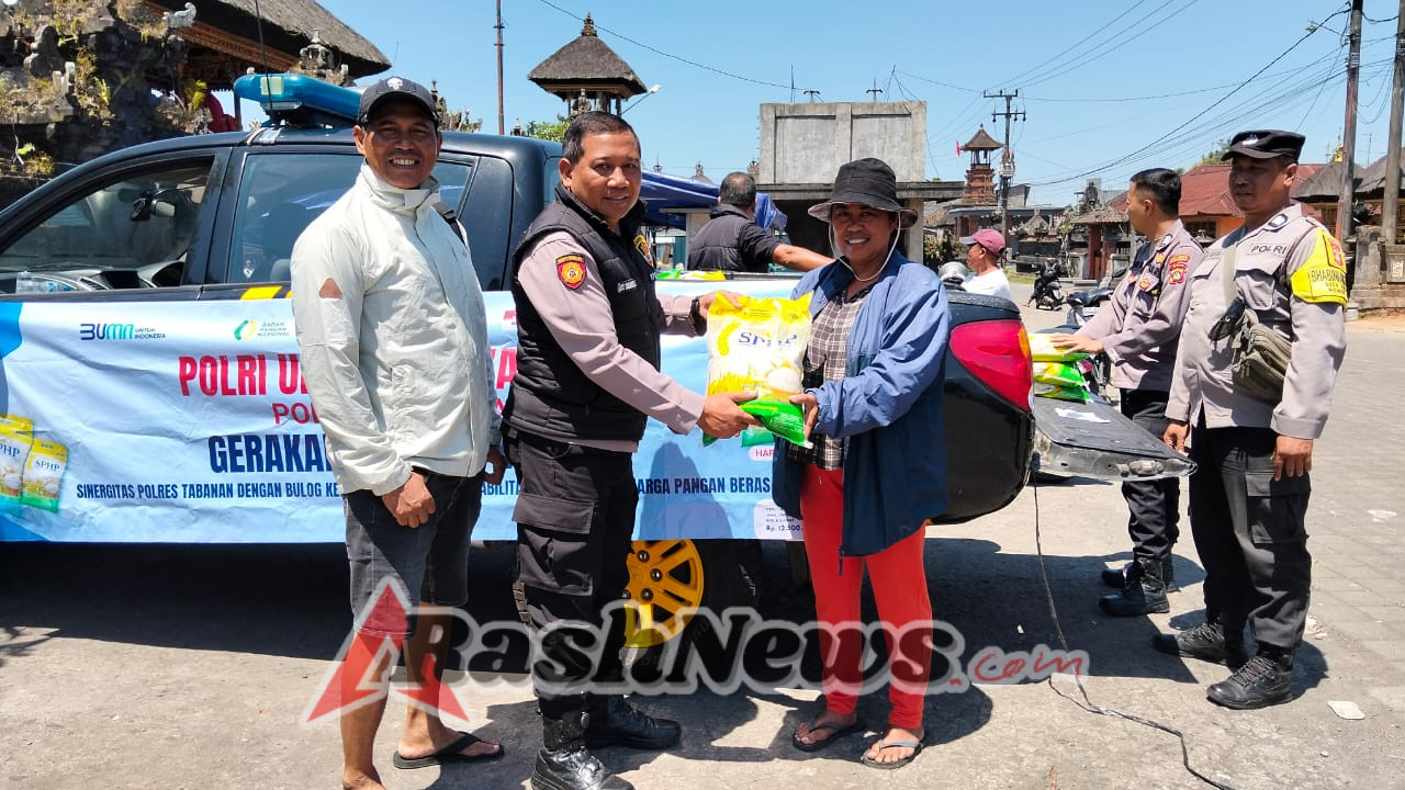 Polsek Baturiti dukung Gerakan Pangan Murah