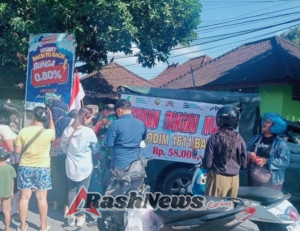 Babinsa Peltu Semuel Darkay Dampingi Penyaluran Beras SPHP di Badung