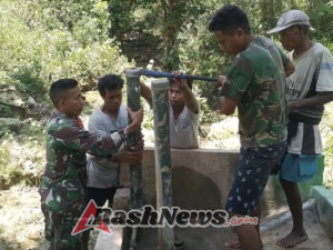 Kodim 1613/Sumba Barat Dorong Perawatan Sarana Air Bersih di Sumba Tengah