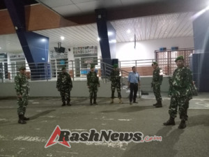 Patroli Mandiri Koramil 04/Woha Pastikan Situasi Aman di Bandara dan Kantor Bupati