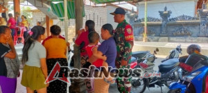 Kehadiran Babinsa dan Bhabinkamtibmas Semangati Warga di Posyandu Sarimekar