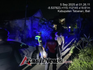 BLUE LIGHT PATROL POLRES TABANAN ANTISIPASI KEJAHATAN 3C, CIPTAKAN RASA AMAN DI MALAM HARI