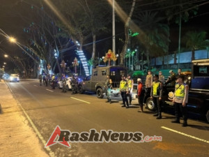 Upaya Cipta Kondisi untuk Memelihara Harkamtibmas, Polres Karangasem Rutin Laksanakan Patroli Skala Besar