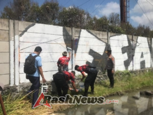 Tulisan Provokatif Muncul di Wilayah Dentim, Polsek Langsung Ambil Tindakan