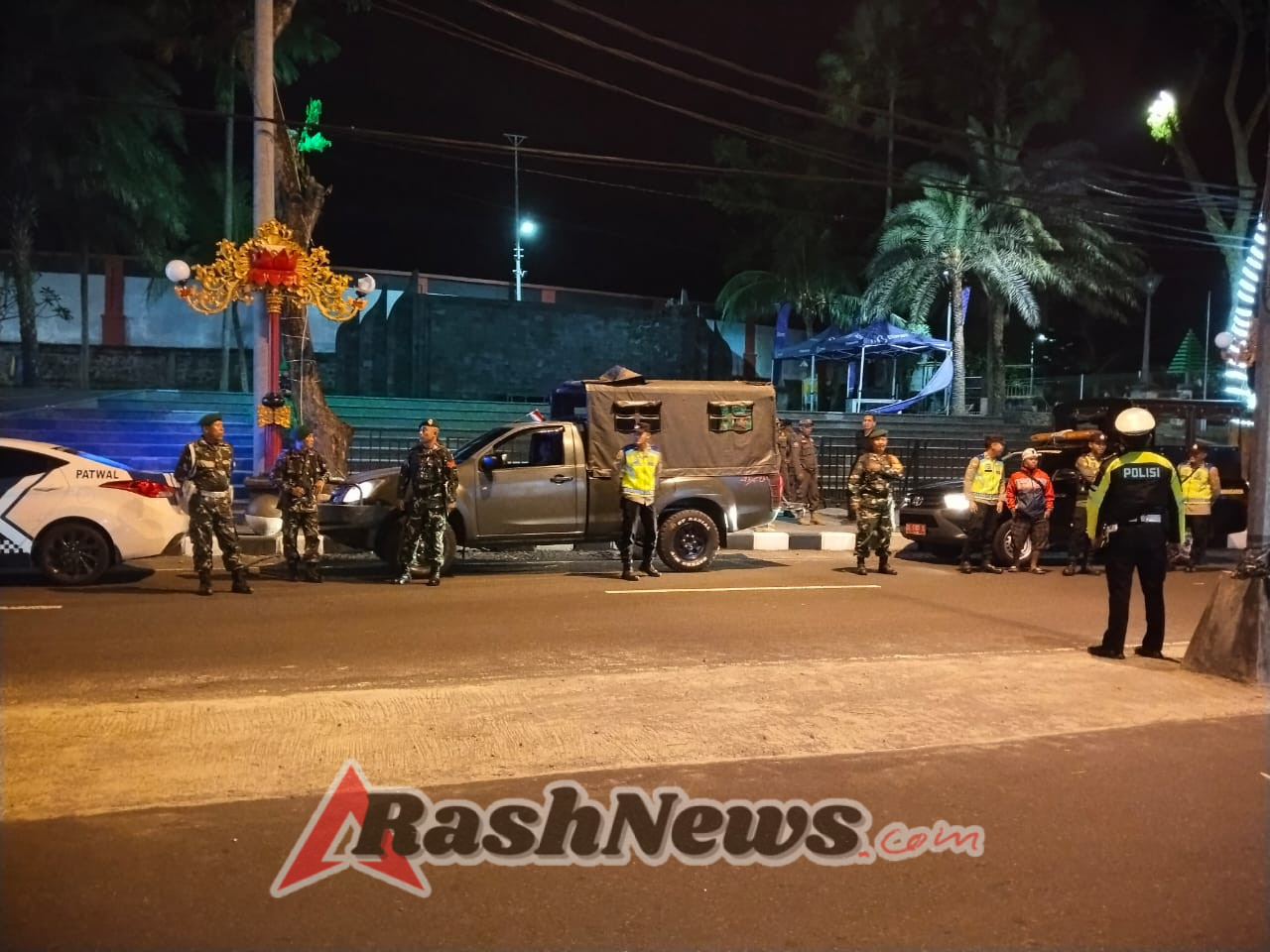 Pelihara stabilitas keamanan di wilayah, Kodim 1623/Karangasem laksanakan patroli gabungan bersama kepolisian dan Satpol PP.